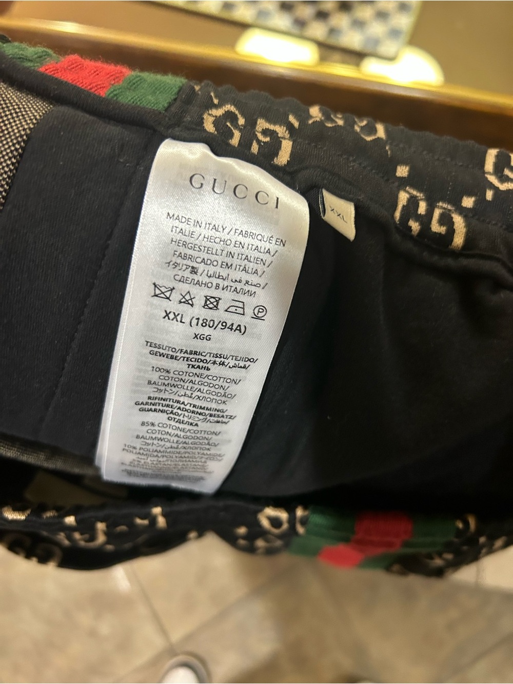 Men's Gucci GG jersey cotton jog pants, size XXL made in Italy - Picture 10 of 14